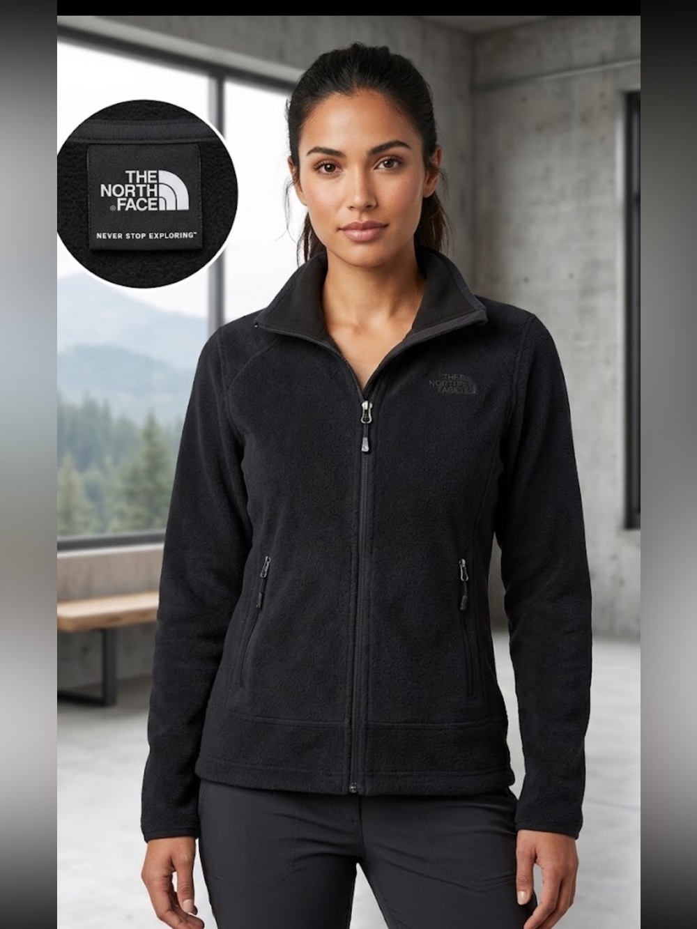 The North Face Women’s Black Full-Zip Teddy Fleece Jacket NWT